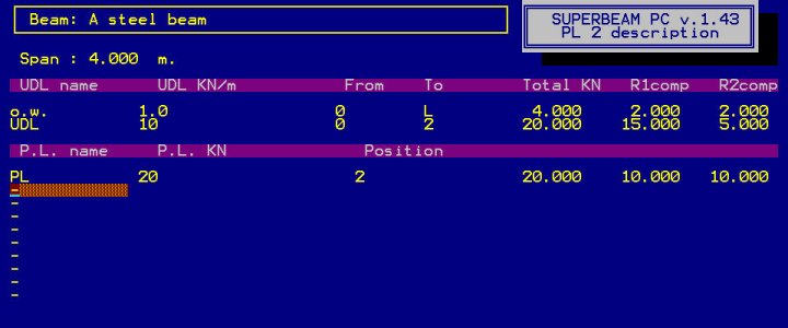 SuperBeam 1 load entry