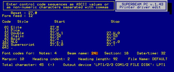 SuperBeam 1 printer setup