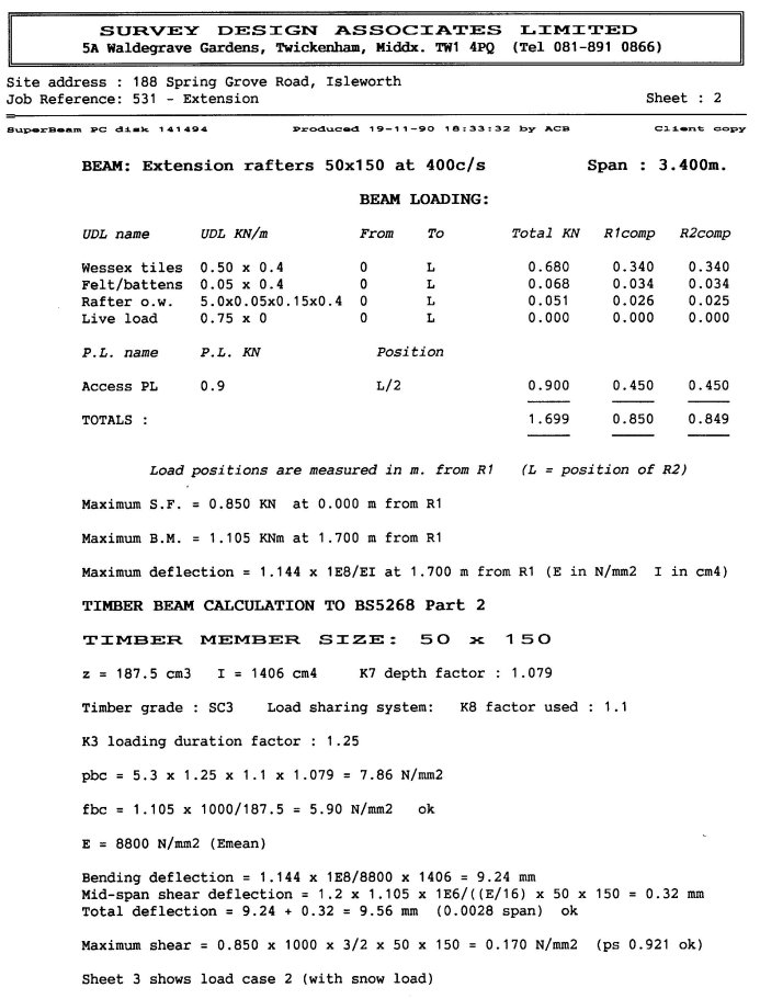 SuperBeam 1 calculation